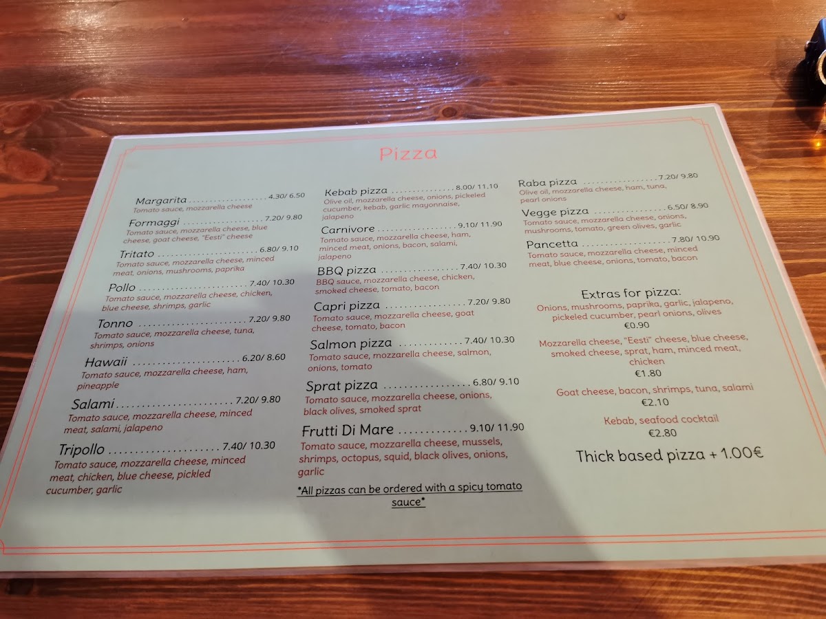 Menu Capri Pitsakohvik-3